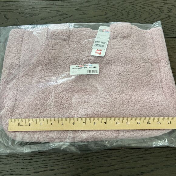 32 degrees Cozy Sherpa Tote Bag "Mauve Shadows" teddy bear fabric NWT - Picture 5 of 6